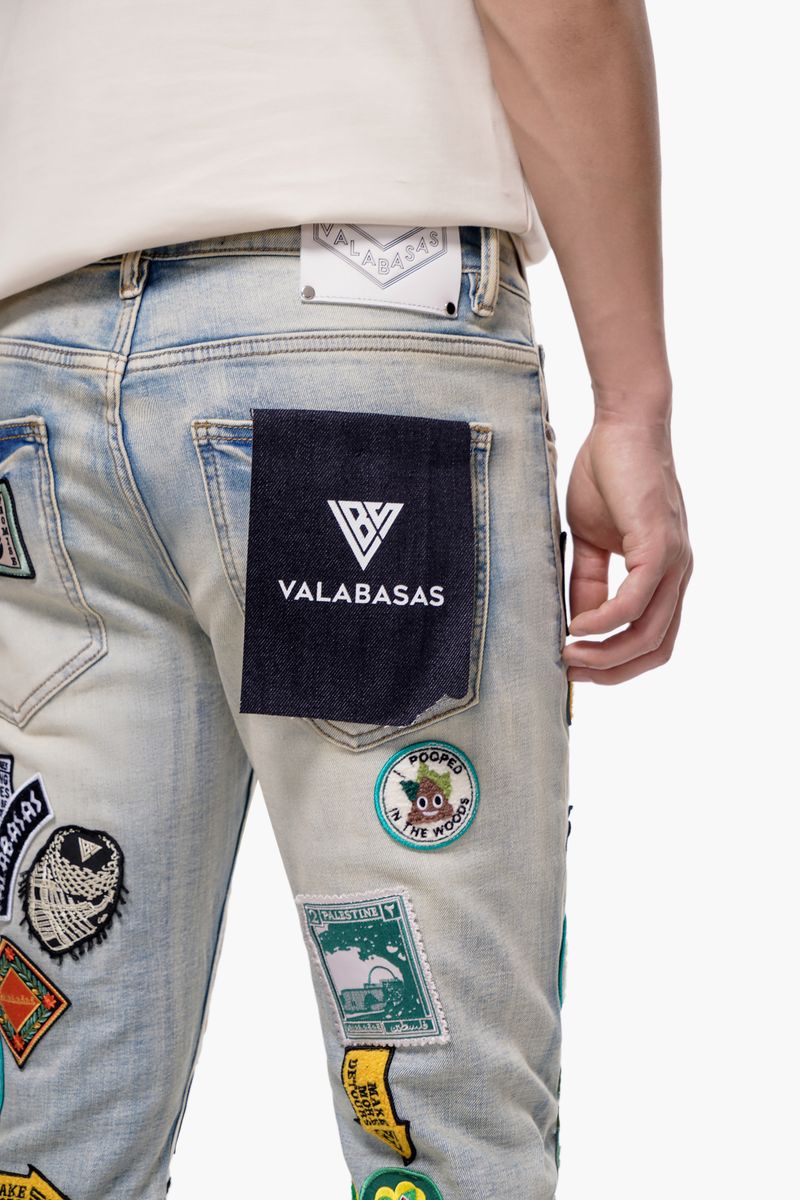 Valabasas AXIS STACKED LIGHT BLUE JEANS