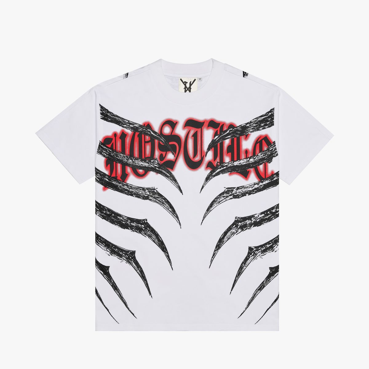 xhostile – rib cage white tee (xh-00036)