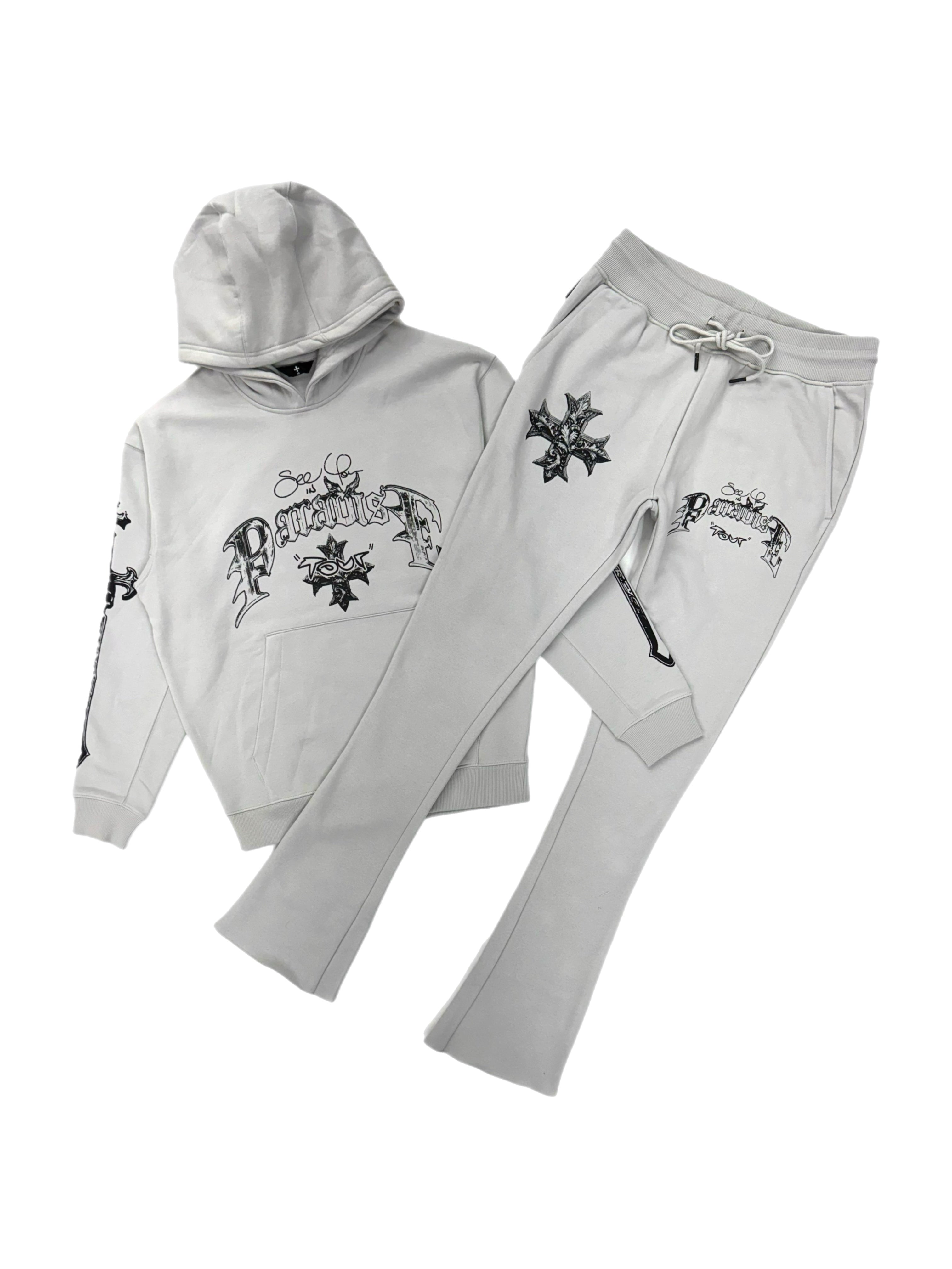 Jordan Craig Paradise Tour Jogger Set (Light Grey)