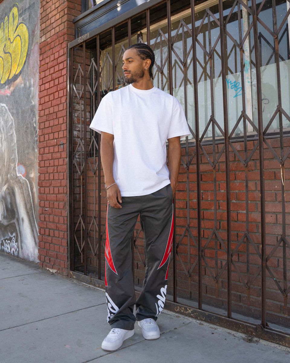 Eptm Vega Track Pants-Gray Red