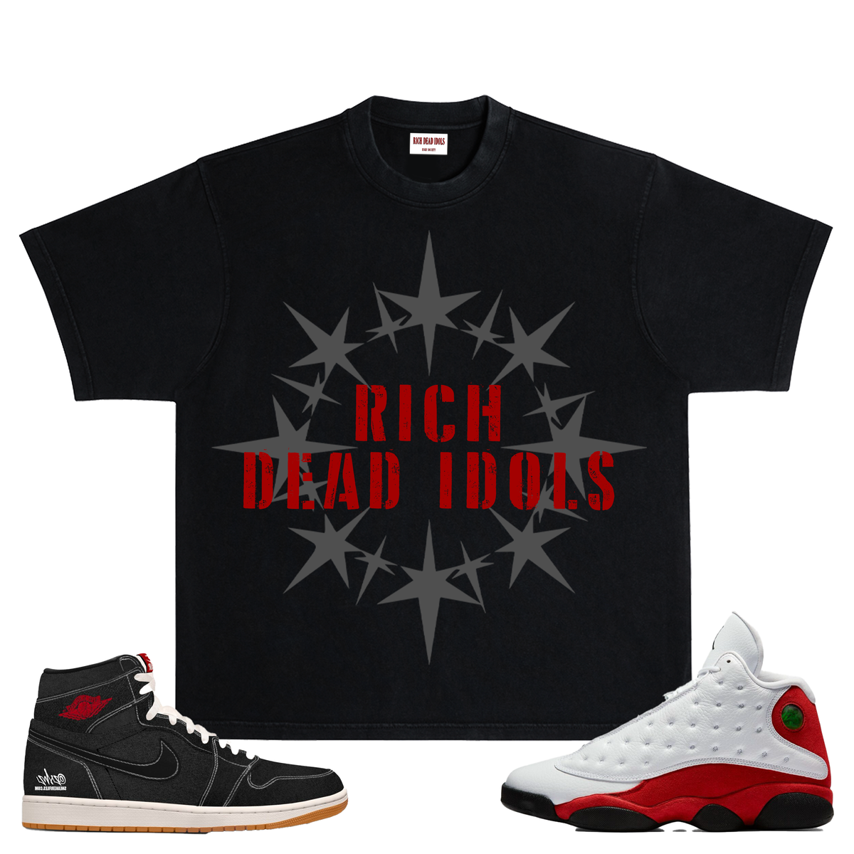 RICH DEAD IDOLS TURN PAIN INTO PROFIT" T-