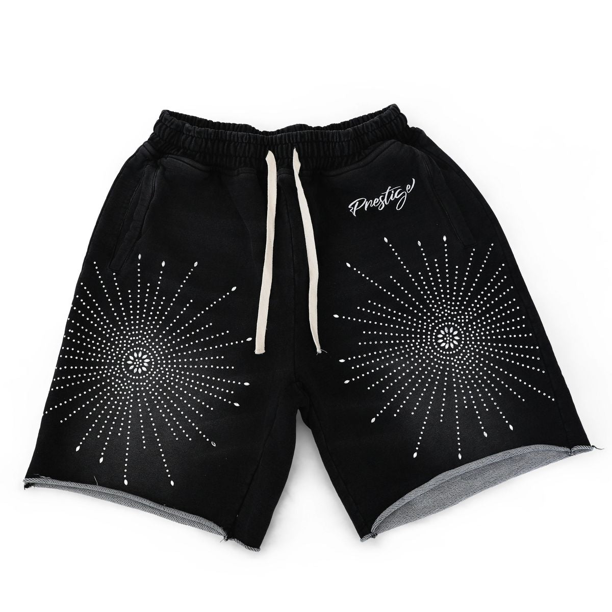 Prestige Star Rhinestone Shorts Black