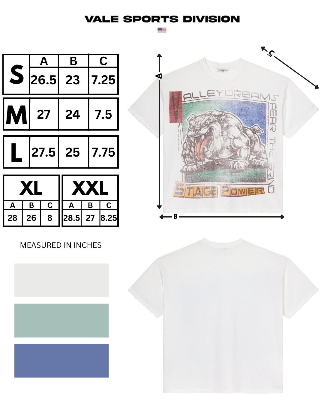Vale Forever Big Stage Tee White