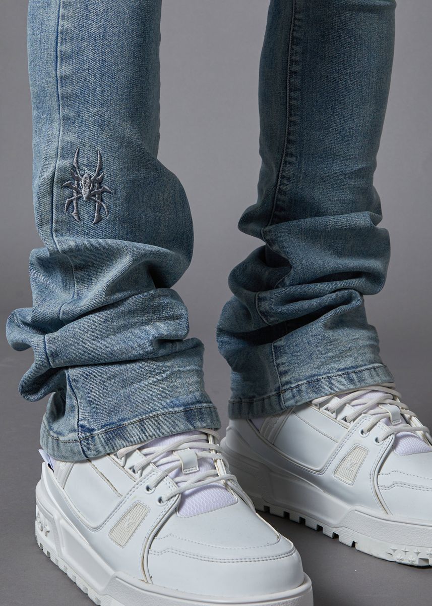 Pain Stone Blue Stacked Denim