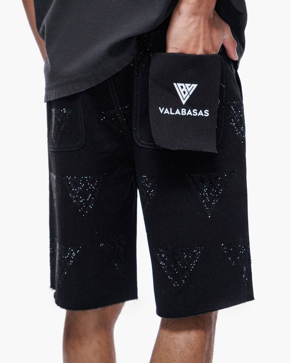 Valabasas Palace Black Jorts (Palace-B