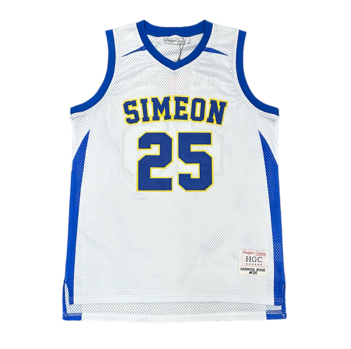 Headgear Classics Nostalgia co. Simeon Rose Jersey Tank Top White Blue Yellow