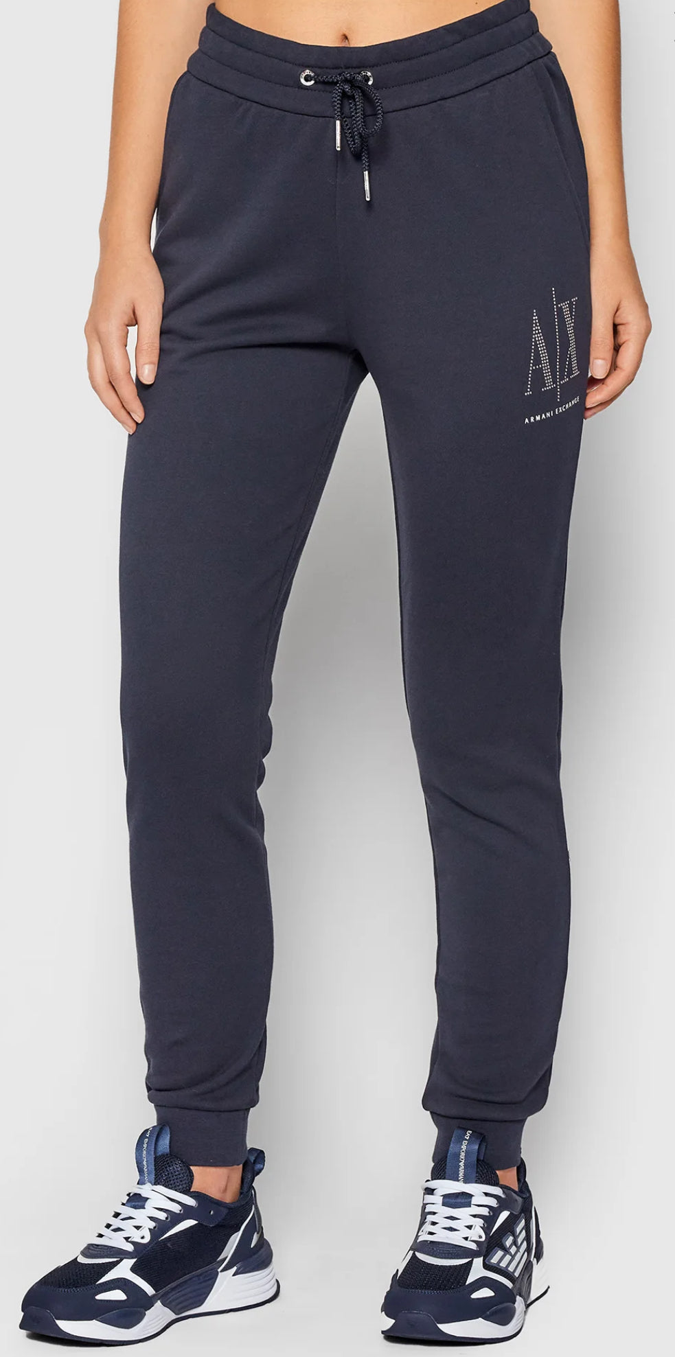 armani exchange women’s navy trouser
