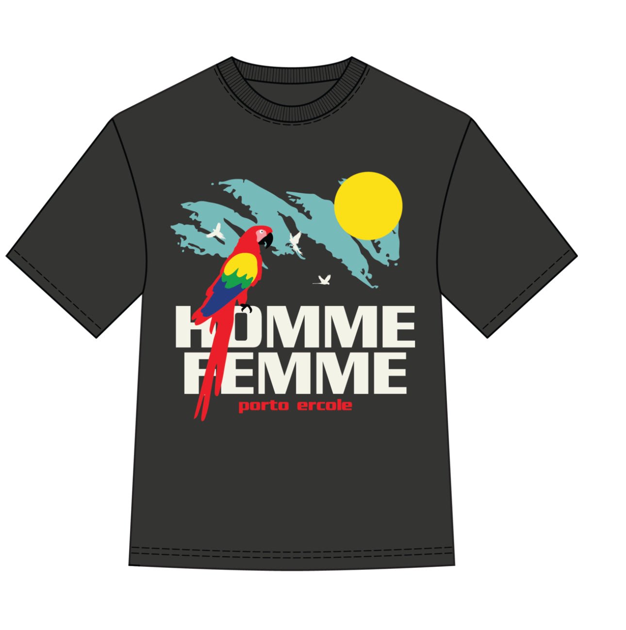 Homme Femme Parrot Tee