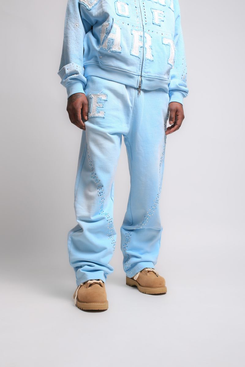 Elements of Art Cluster Jogger pants – Light Blue "Cluster" Sweatpants only