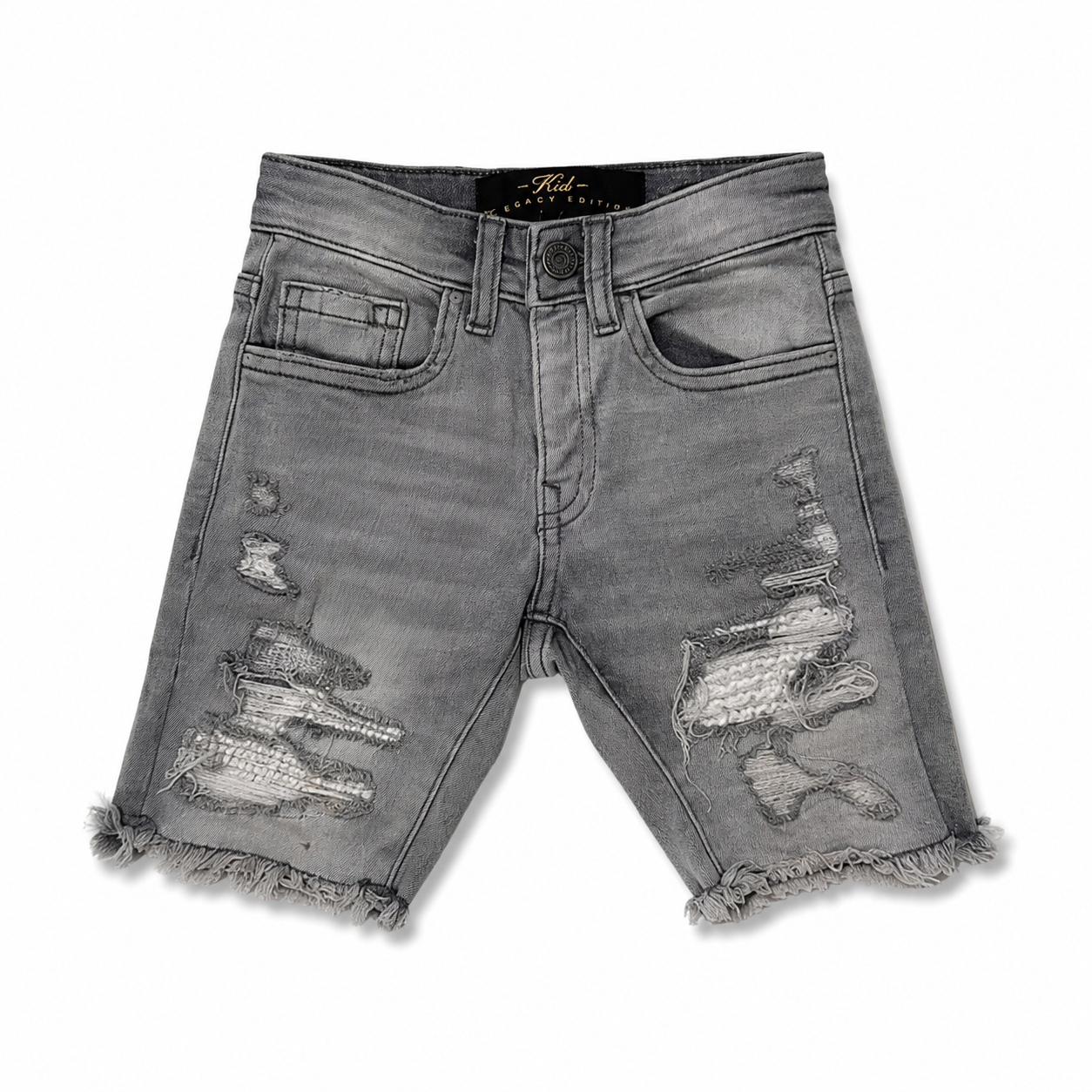 Jordan Craig Boys Legacy Edition Denim Shorts – Cement Wash | Super Stretch | Style J3191SK