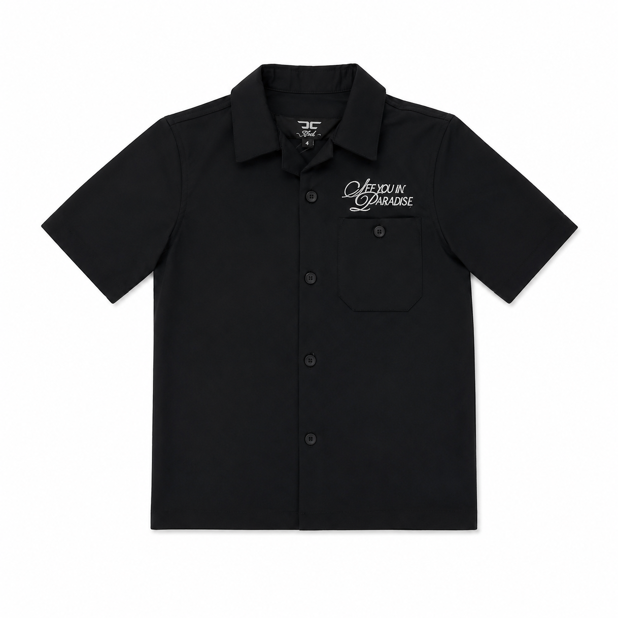 Jordan Craig Boys “See You In Paradise” Button Down Shirt – Black | Style 2061K | Size 6