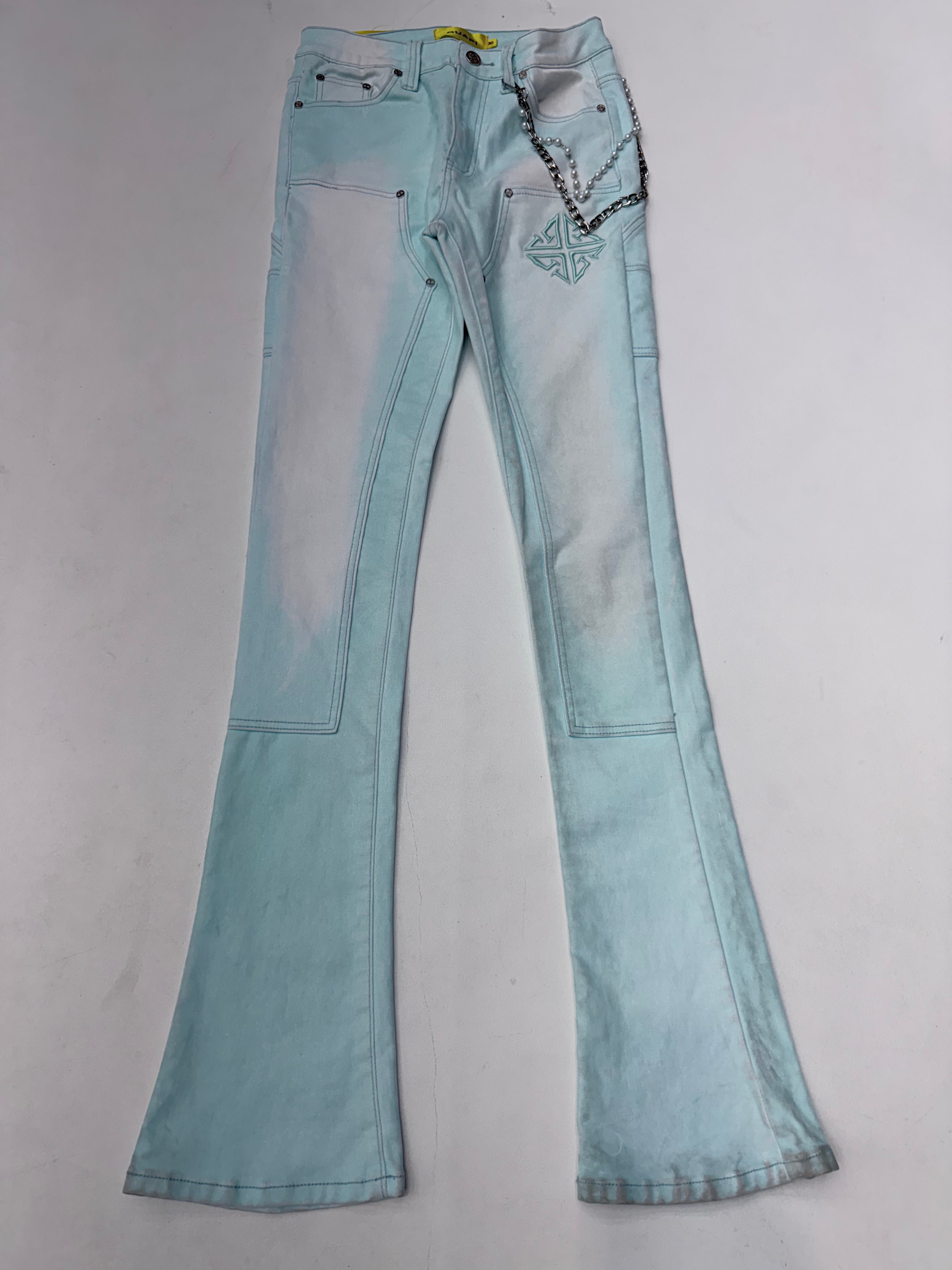 GUAPI Velvet Tiffany Carpenter Stacked Denim
