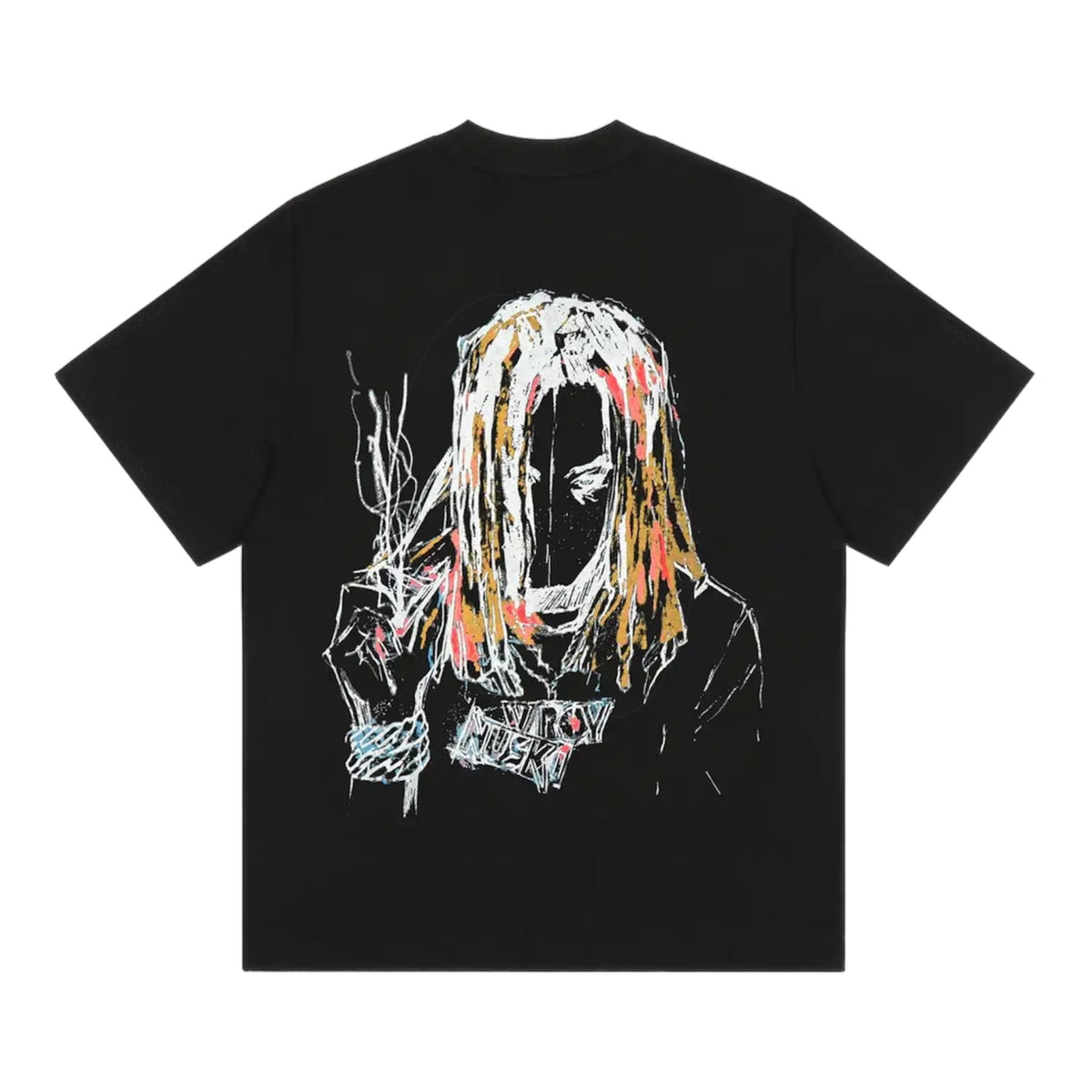 Revenge X Lil Durk Painting T-Shirt -Black