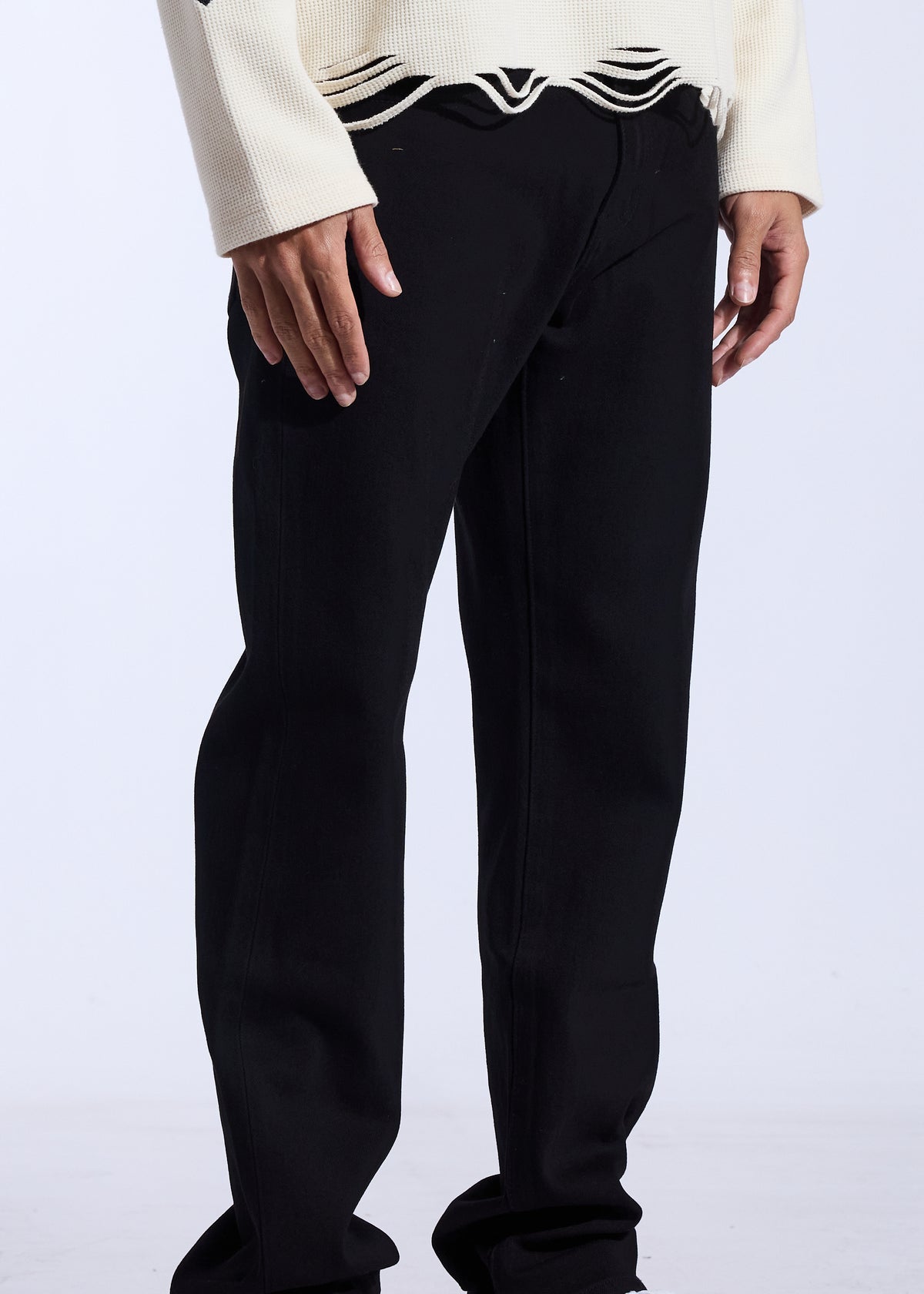 CRYSP DENIM PACIFIC STRAIGHT FIT (JET BLACK)