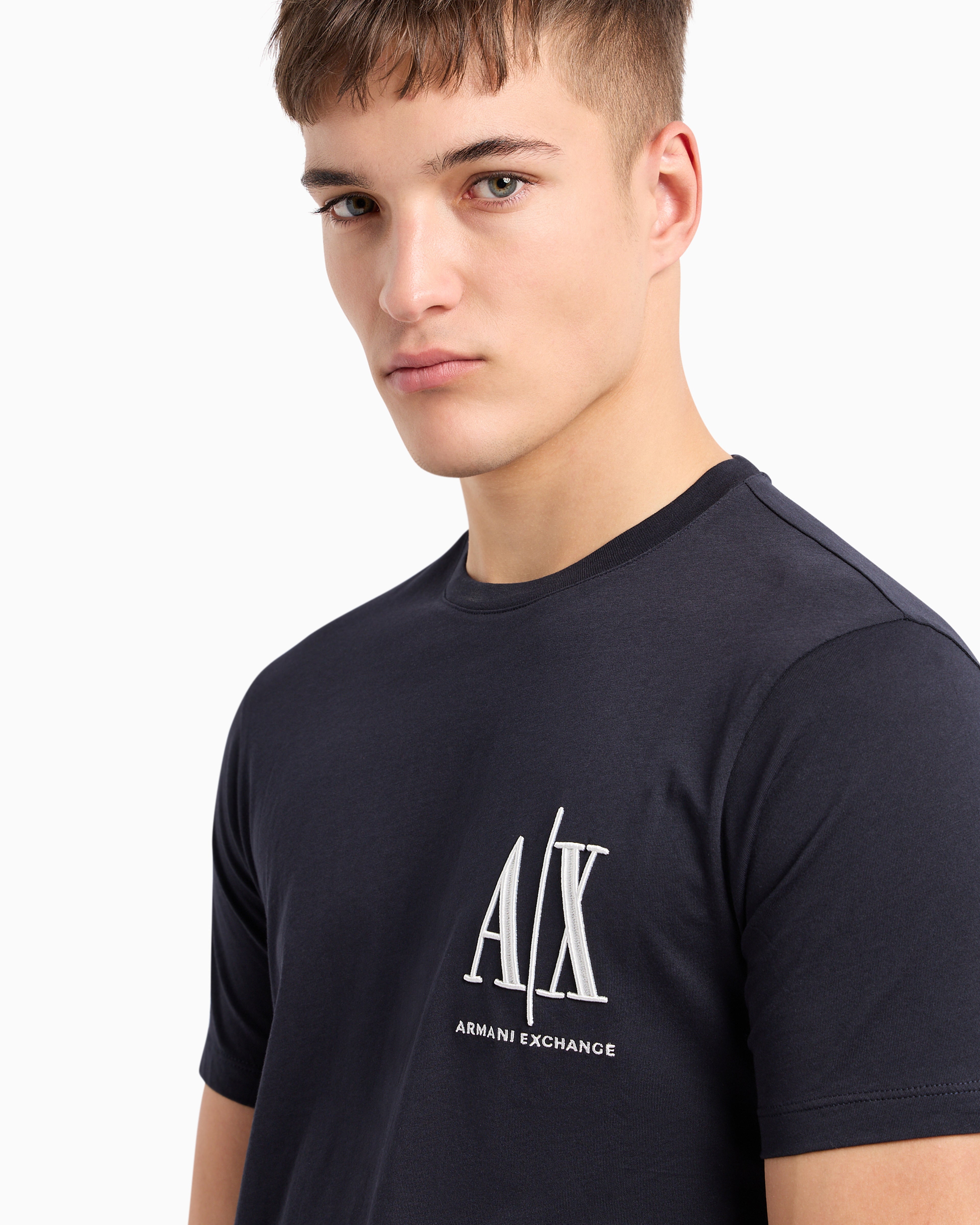 Armani Exchange Icon Logo AIX Navy T-Shirts