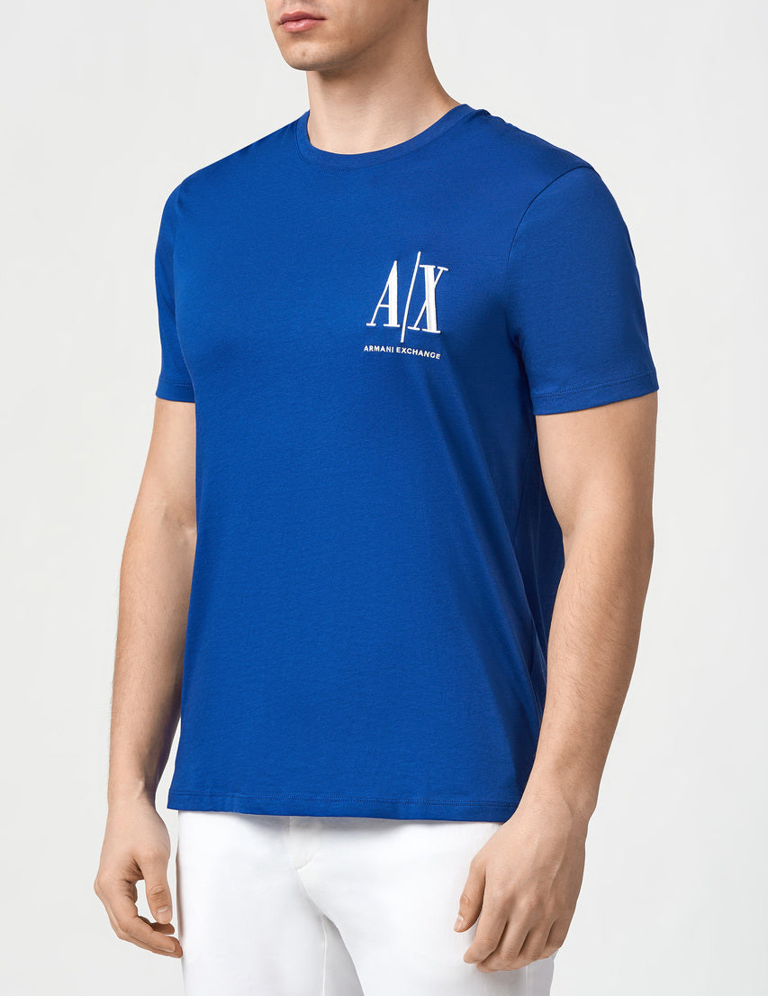 Armani Exchange Icon Logo AIX Royal Blue T-Shirts