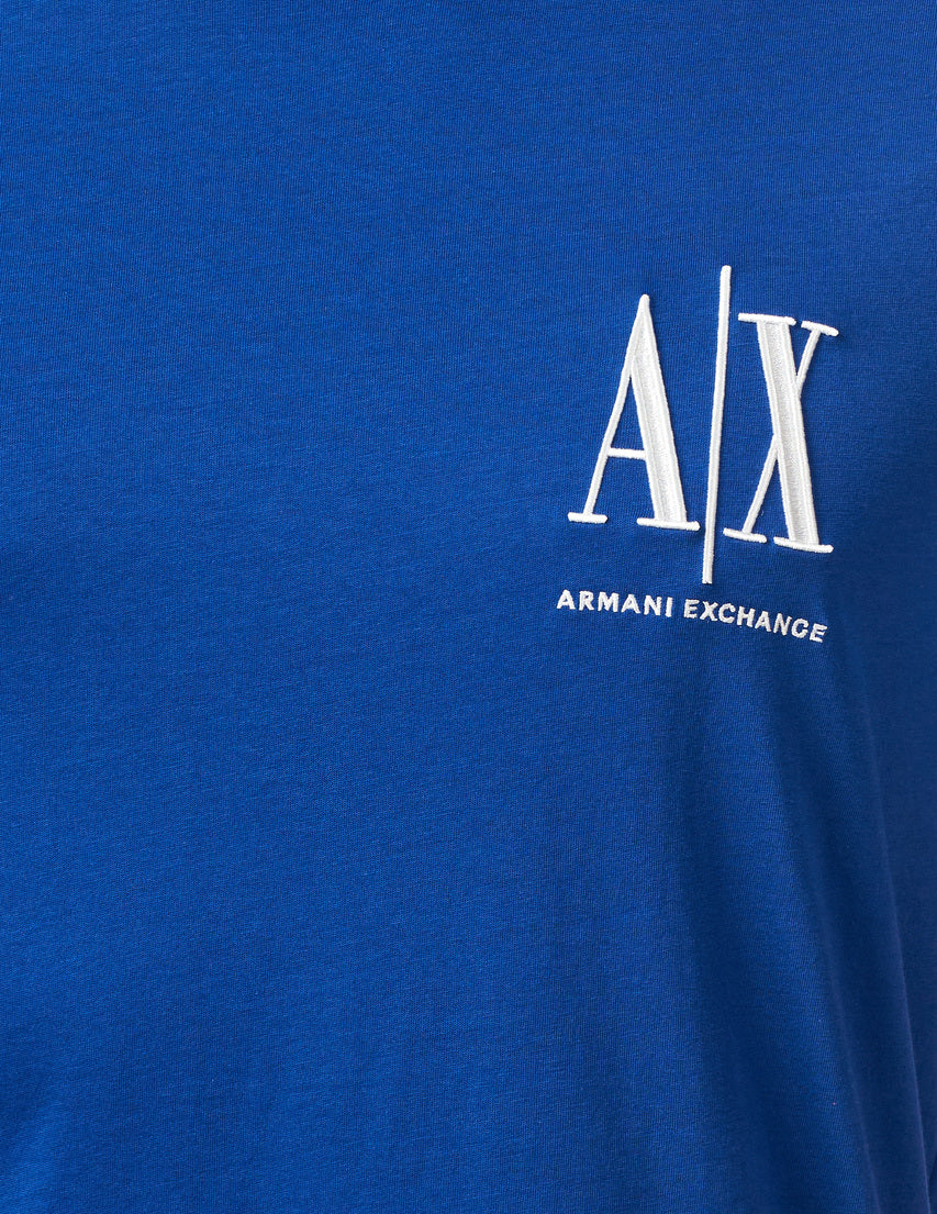 Armani Exchange Icon Logo AIX Royal Blue T-Shirts
