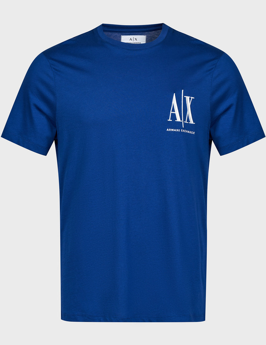 Armani Exchange Icon Logo AIX Royal Blue T-Shirts
