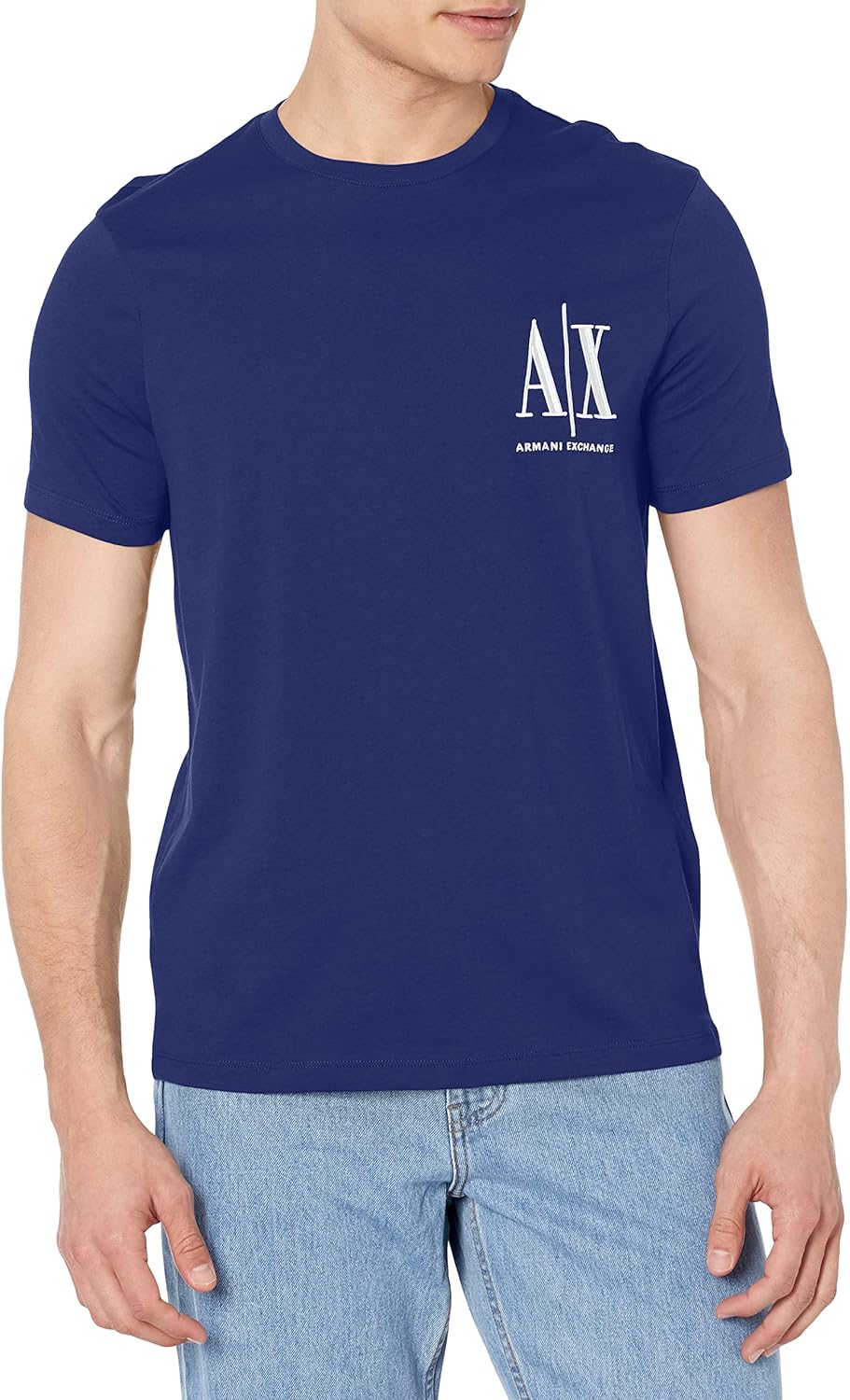 Armani Exchange Icon Logo AIX Blue T-Shirts