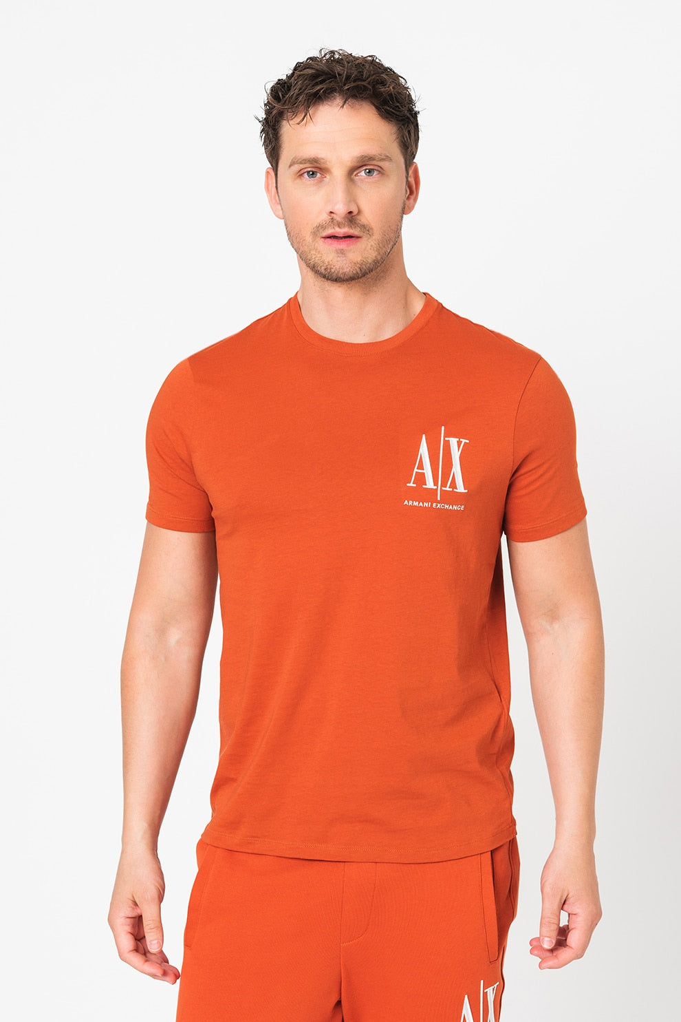 Armani Exchange Icon Logo AIX Orange T-Shirts