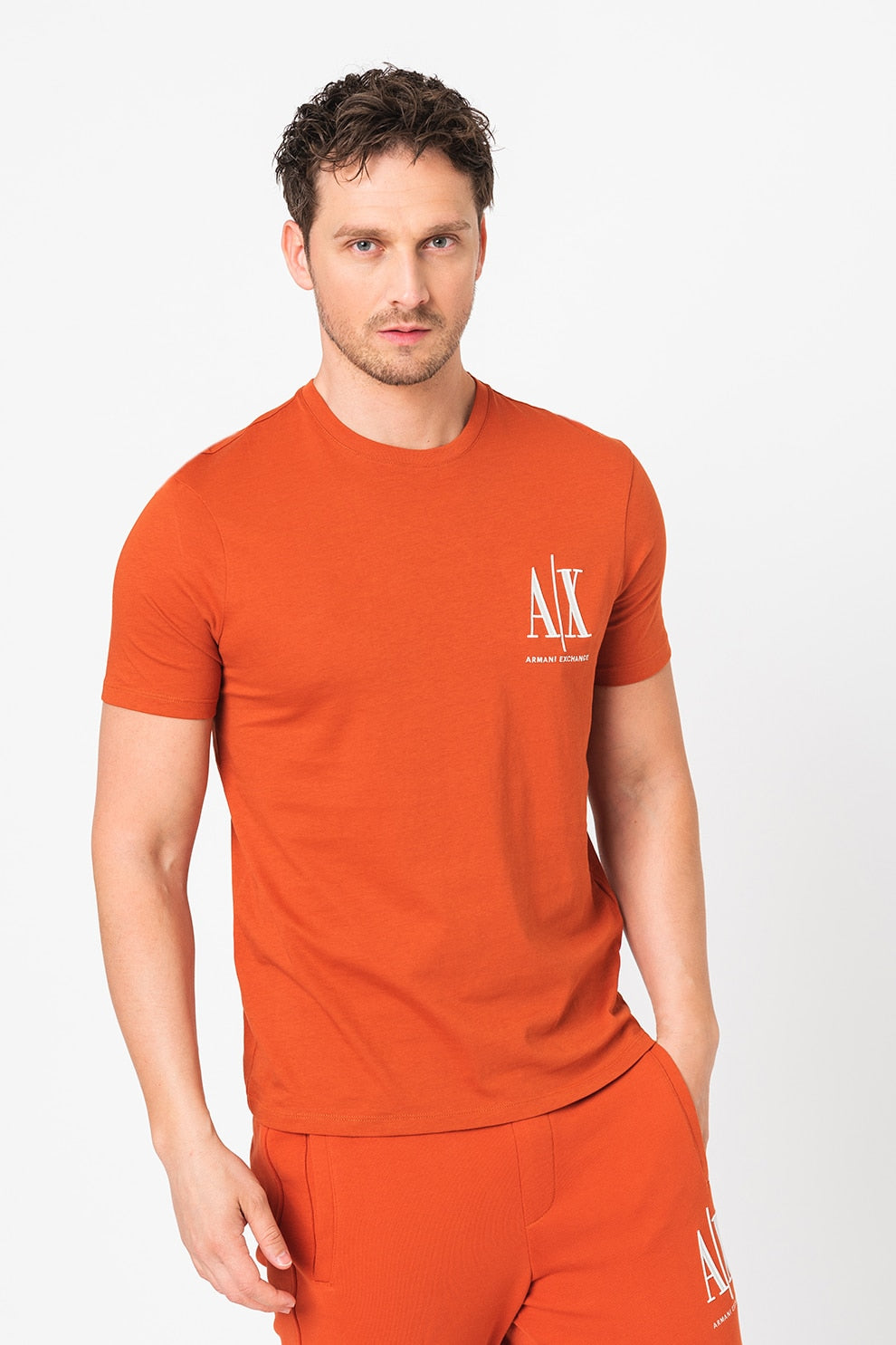Armani Exchange Icon Logo AIX Orange T-Shirts