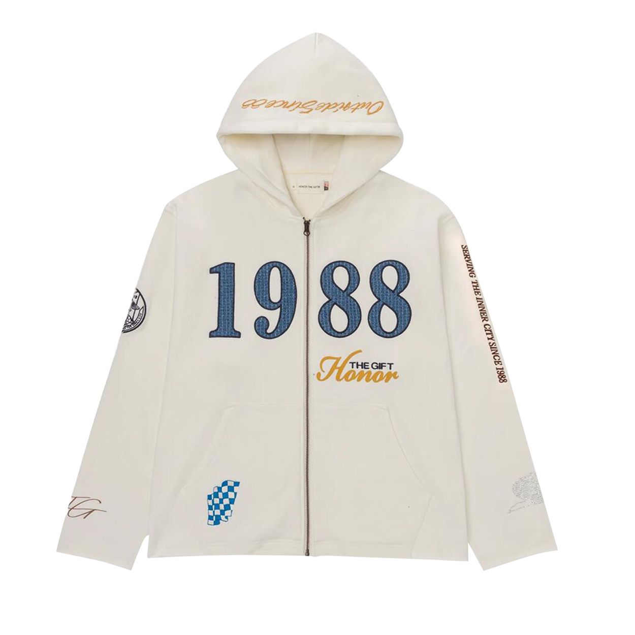 Honor The Gift 1988 Full Zip Hoodie 'White'