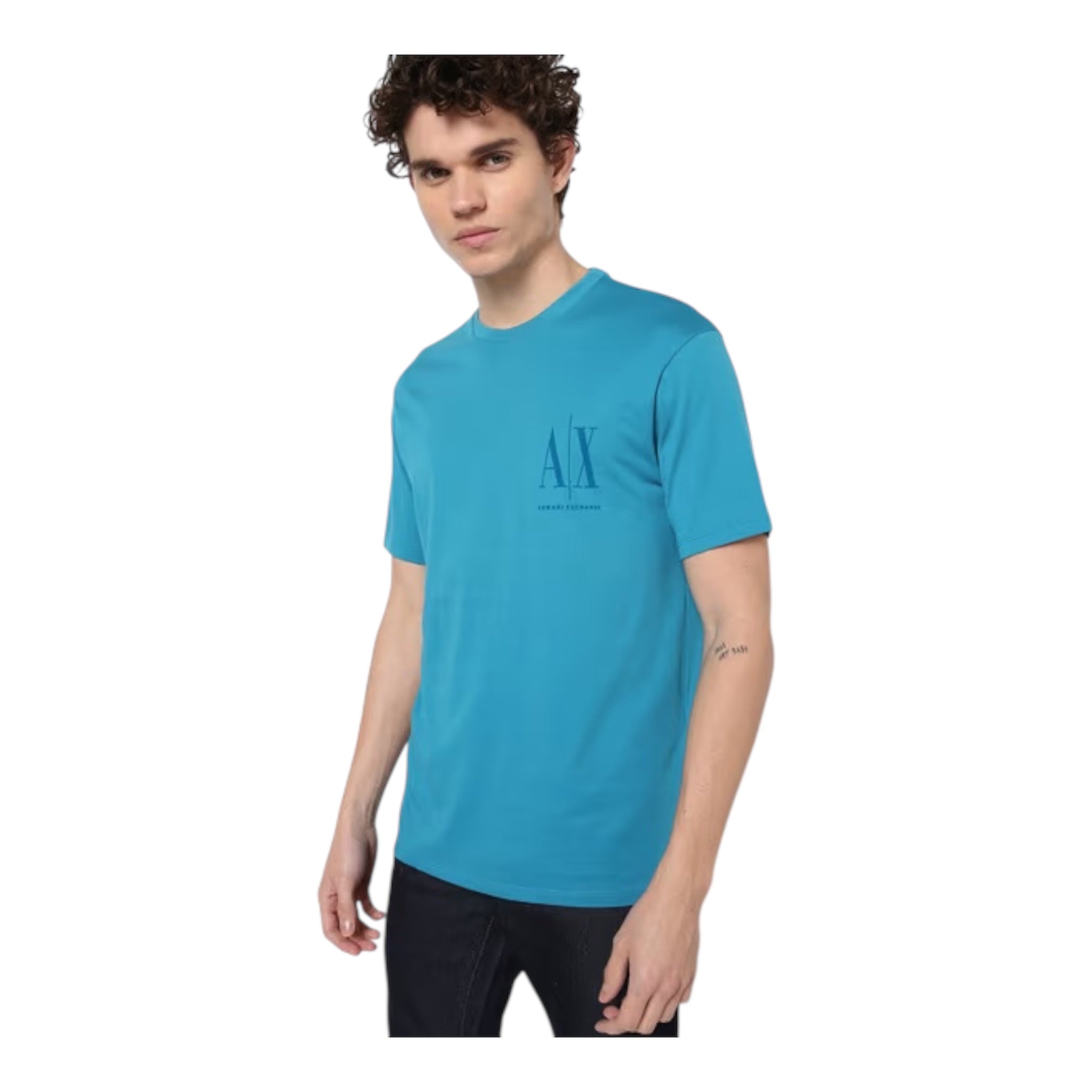 Armani Exchange teal blue T-Shirts