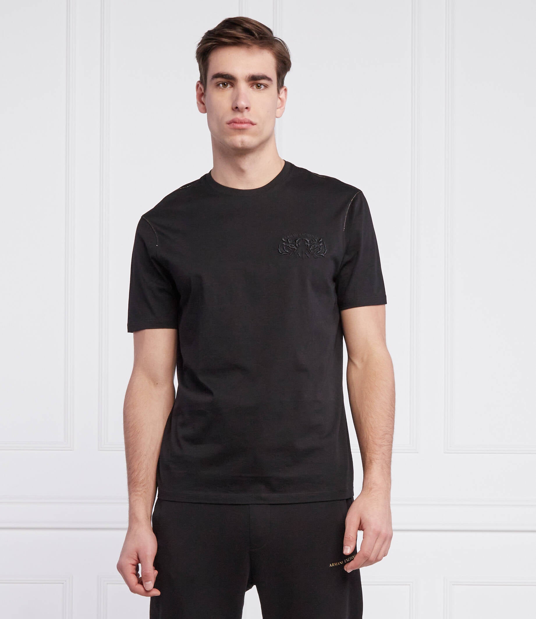Armani Exchange Tiger Black T-Shirts