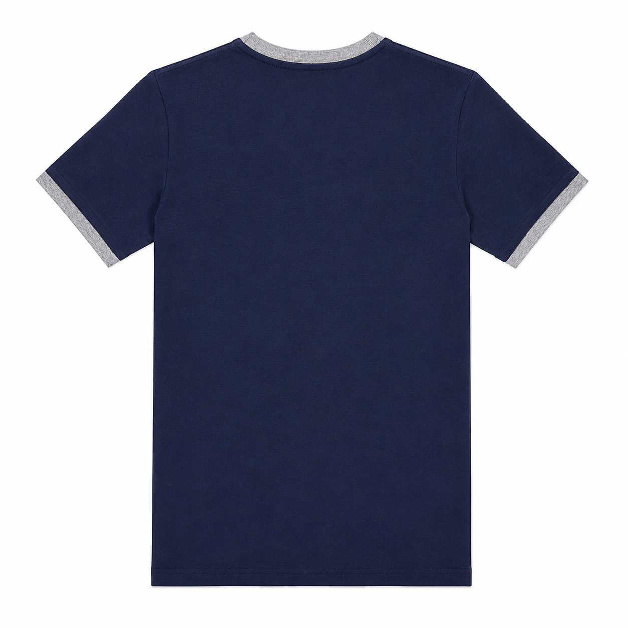 Polo Ralph Lauren Boys Navy Logo Stripe Henley T-Shirt – Short Sleeve Cotton Tee