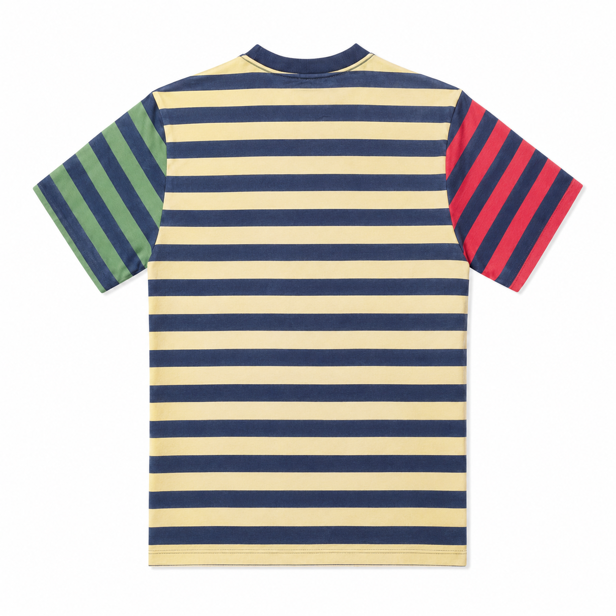 Polo Ralph Lauren Boys Striped Cotton Crew Neck T-Shirt – Blue Multi Color Short Sleeve Te