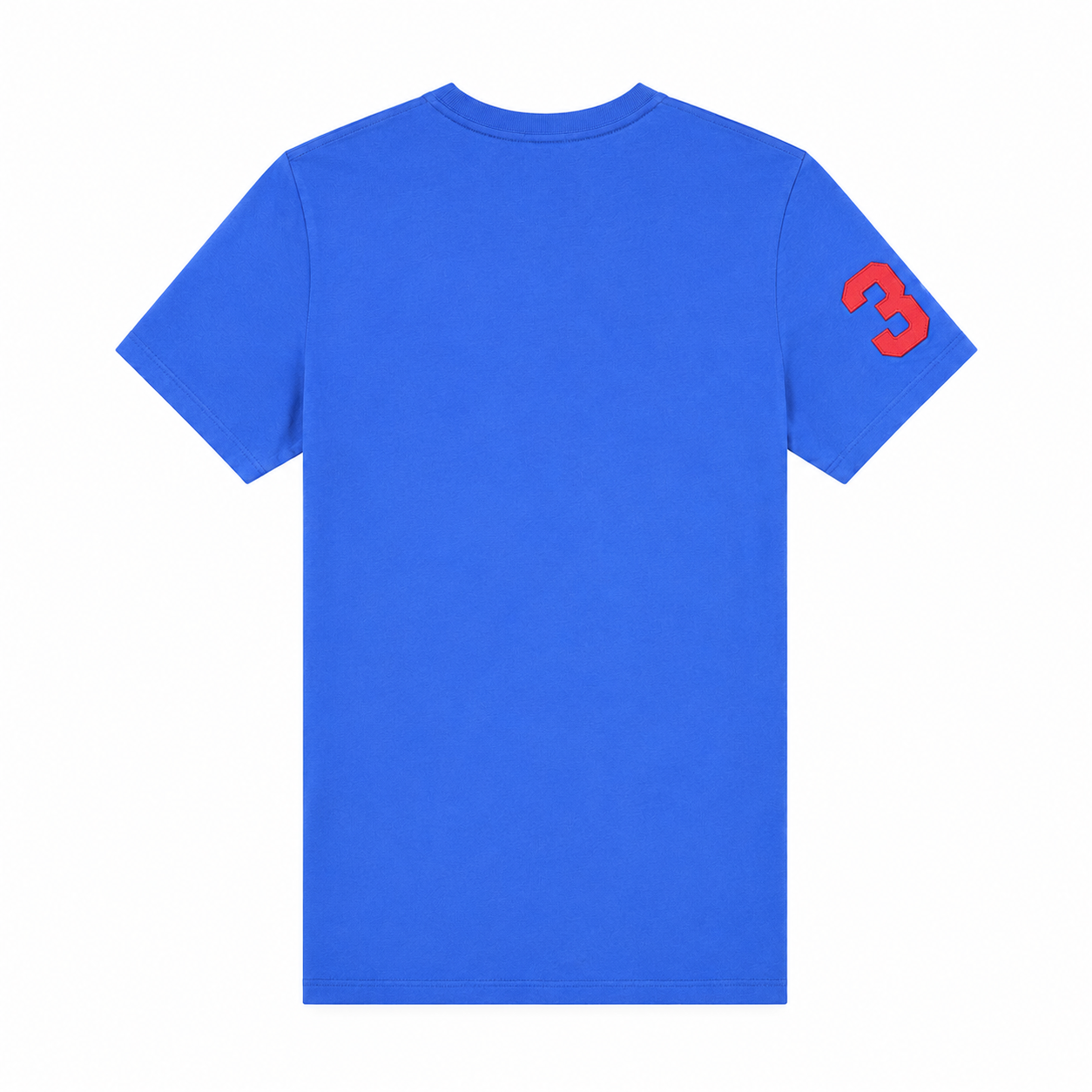 Polo Ralph Lauren Boys Crew Neck T-Shirt – Royal Blue with Signature Sleeve Patch – Kids Cotton Tee