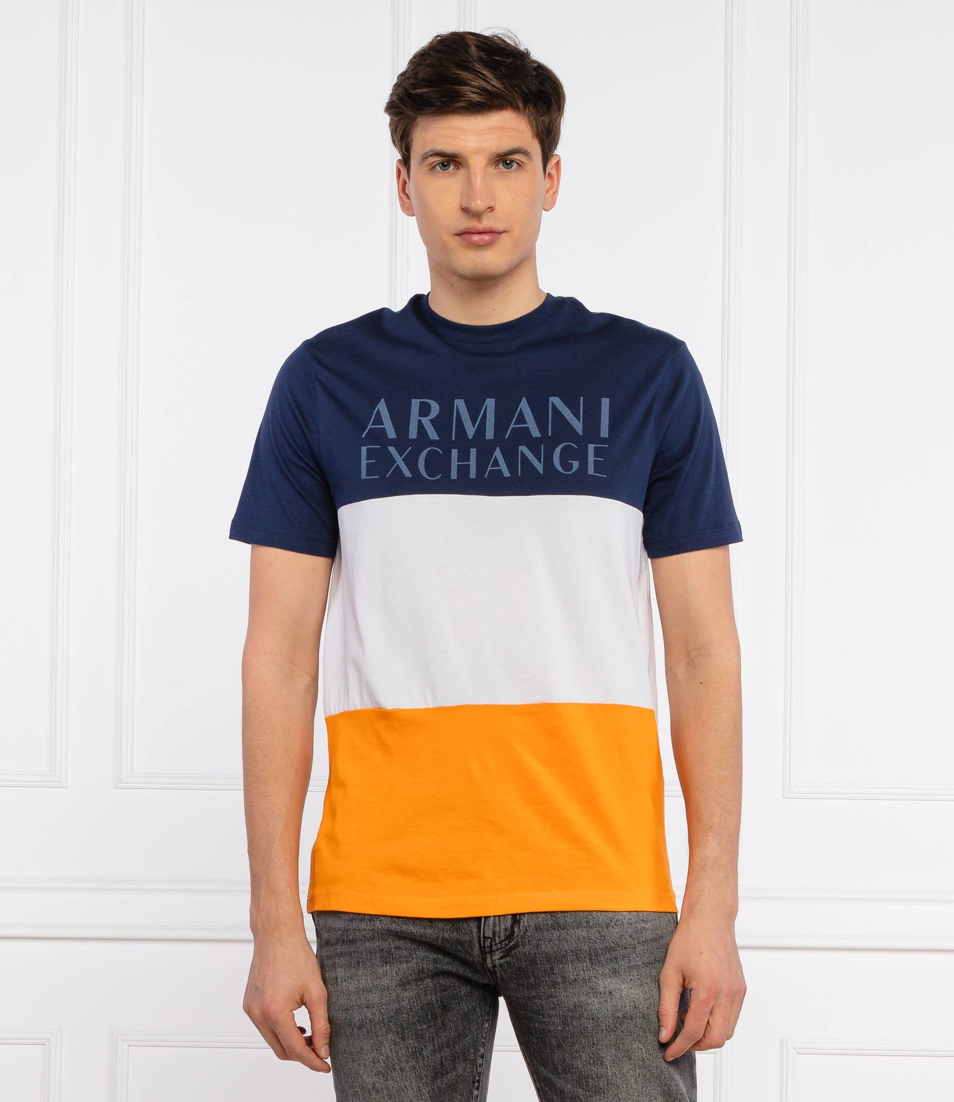 Armani Exchange Bright orange T-Shirts