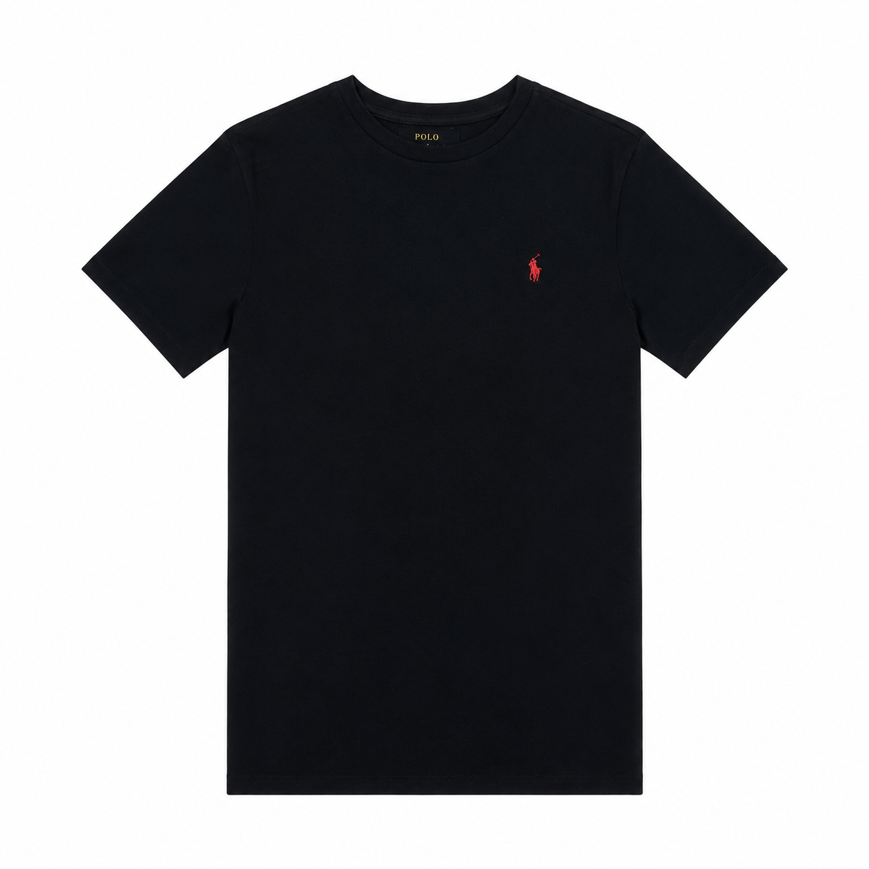 Polo Ralph Lauren Boys Classic Crew Neck T-Shirt Black with Red Pony Logo