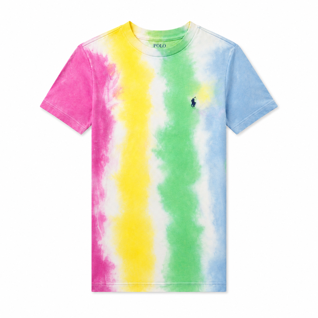 Polo Ralph Lauren Boys Tie-Dye Cotton T-Shirt | Multicolor Crew Neck Tee