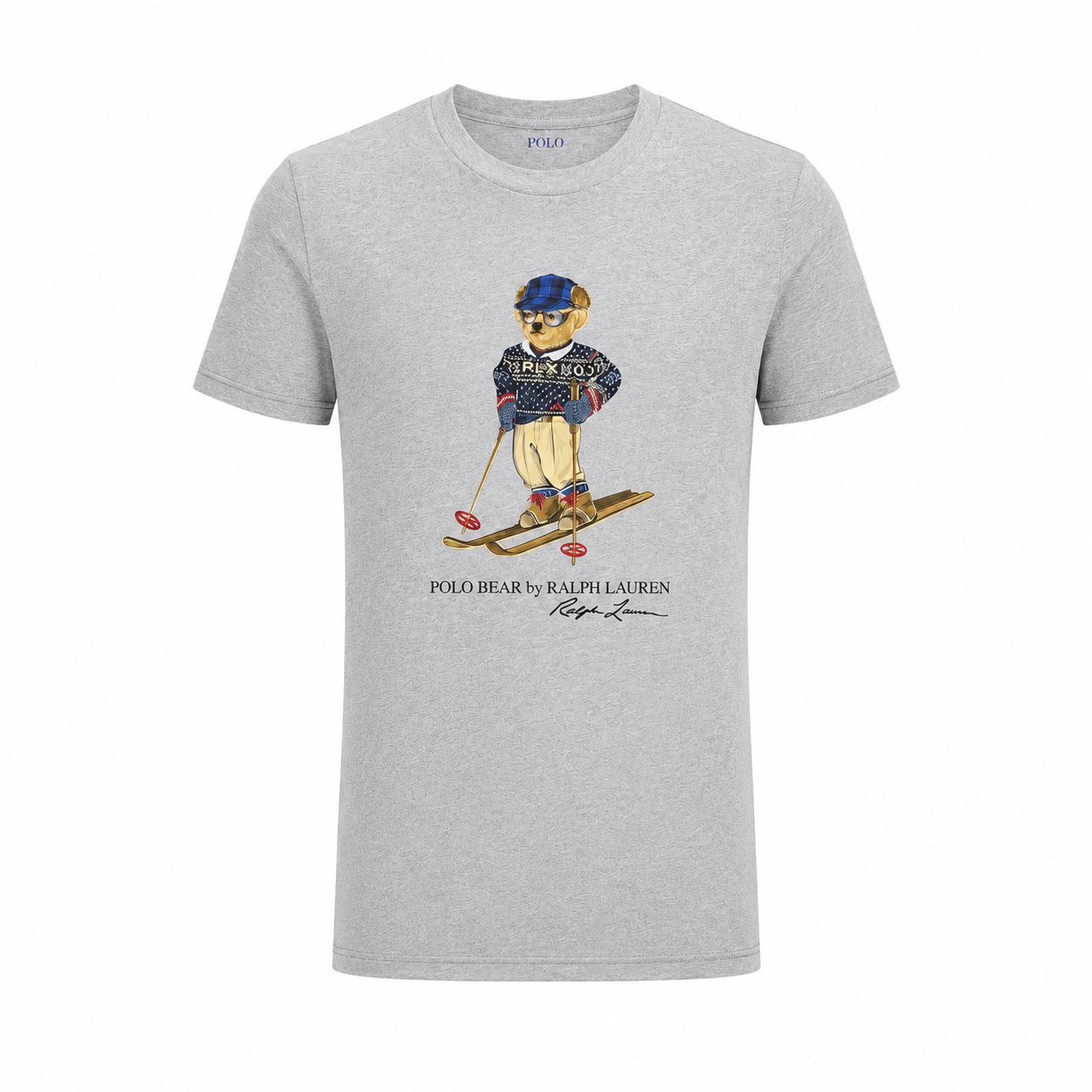Polo Ralph Lauren Boys Polo Bear Ski Graphic T-Shirt - Heather Gray