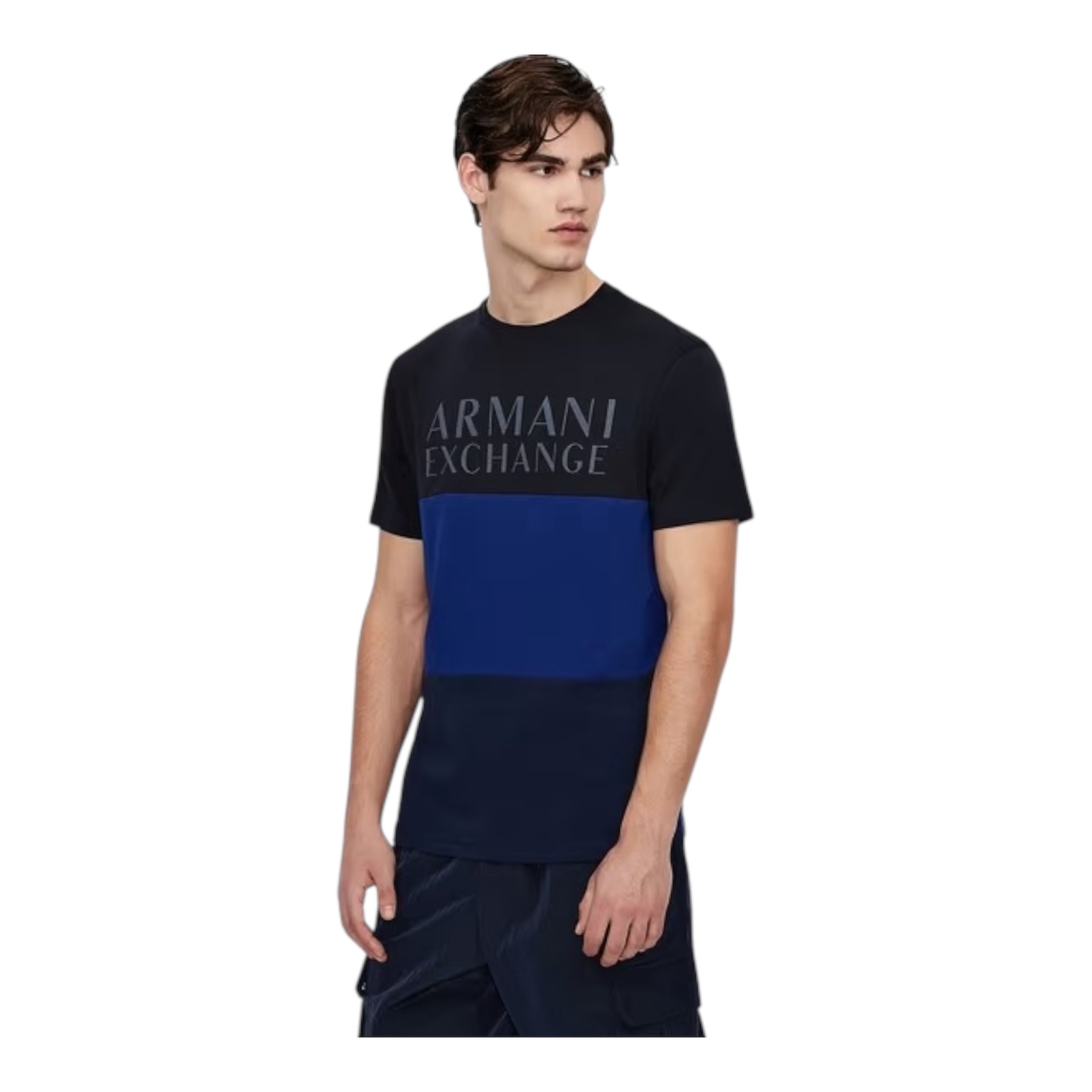 Armani Exchange Very dark navy T-Shirts