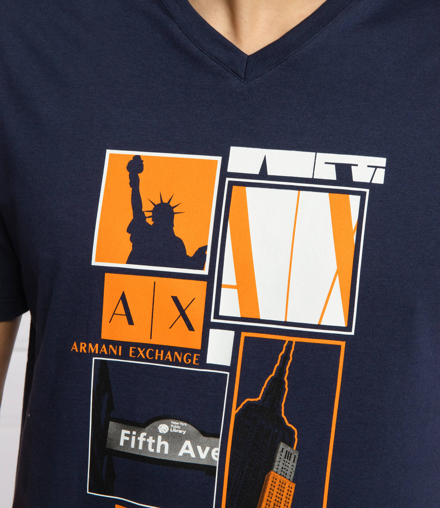 Armani Exchange dark navy blue T-Shirts