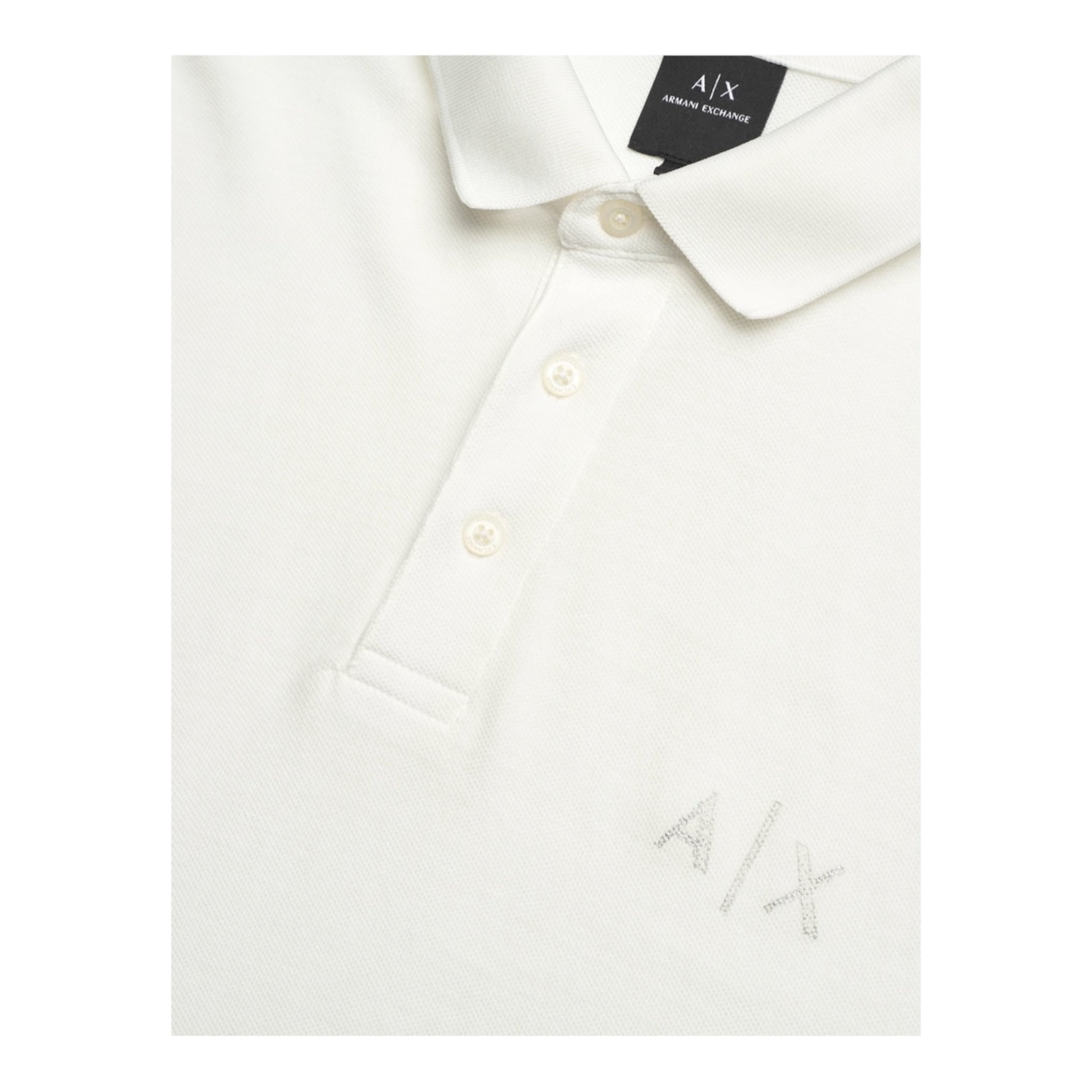 Armani Exchange OFF-WHITE Tennis Polo Shirt