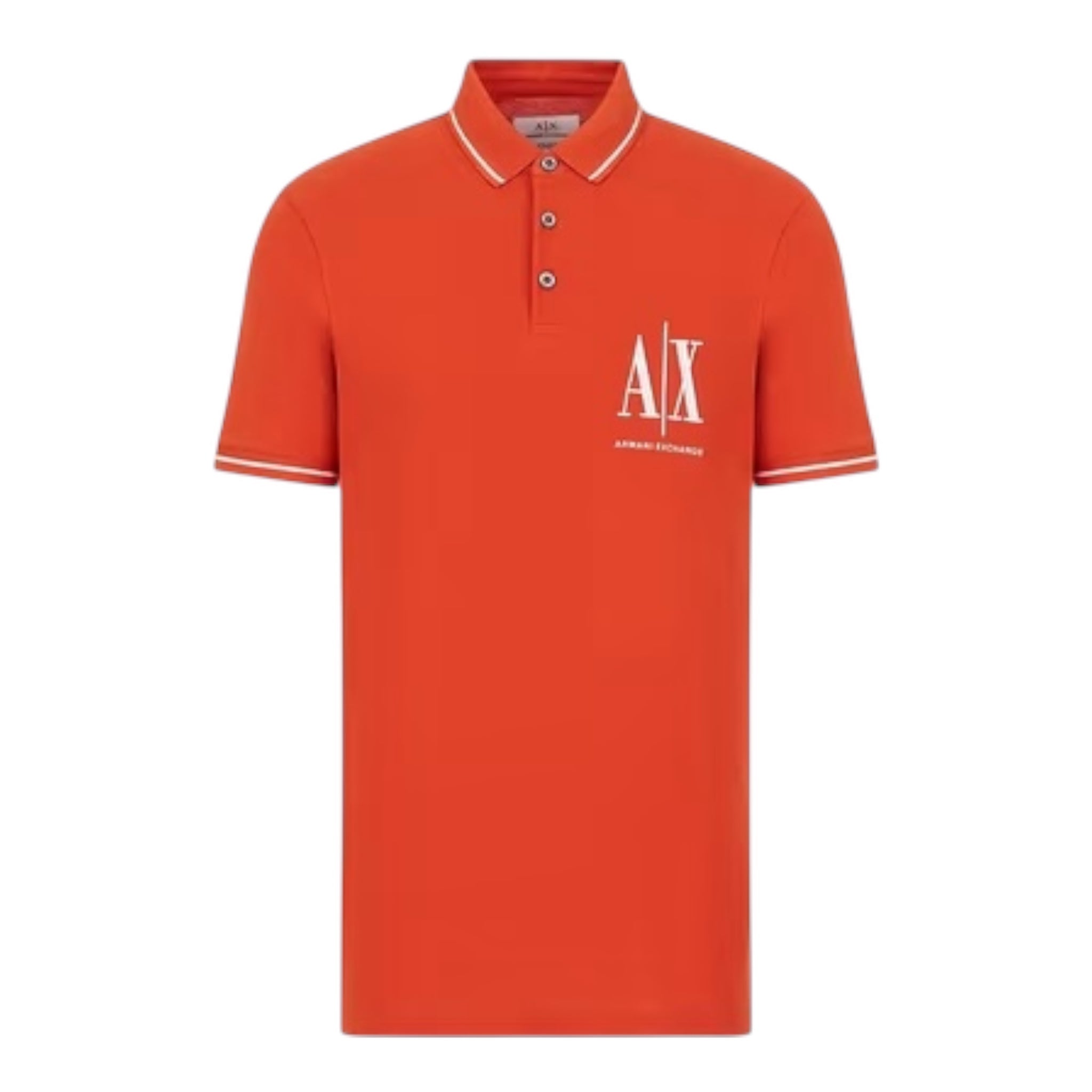 Armani Exchange Orange Polo Shirt