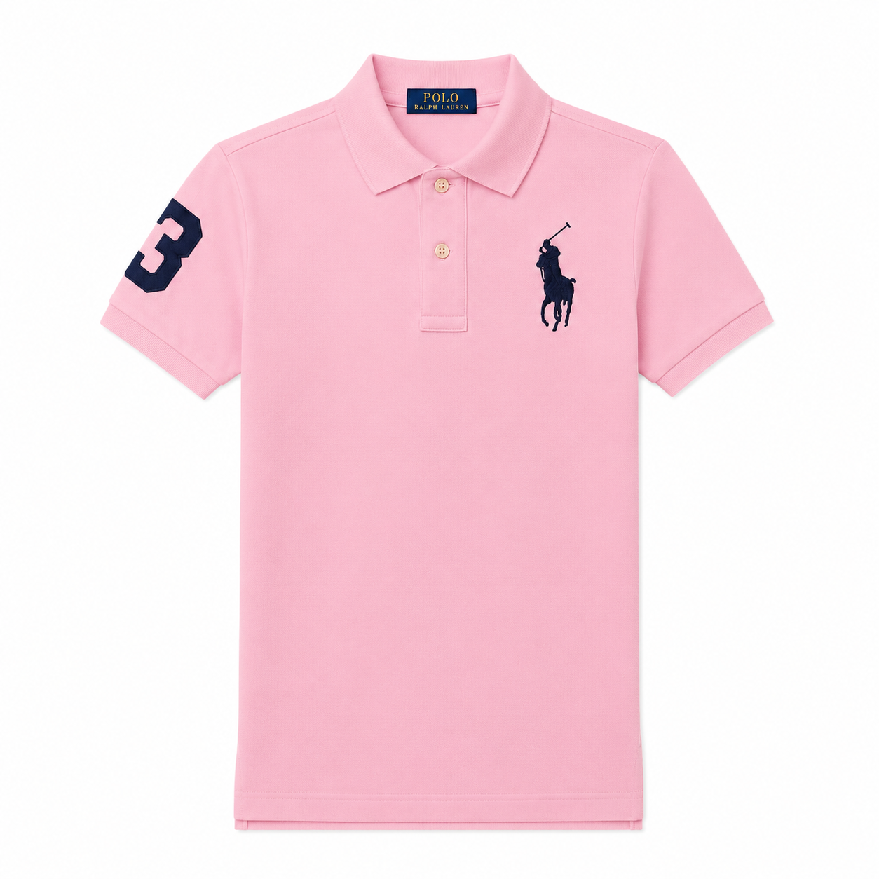 Polo Ralph Lauren Boys Big Pony Mesh Polo Shirt Pink