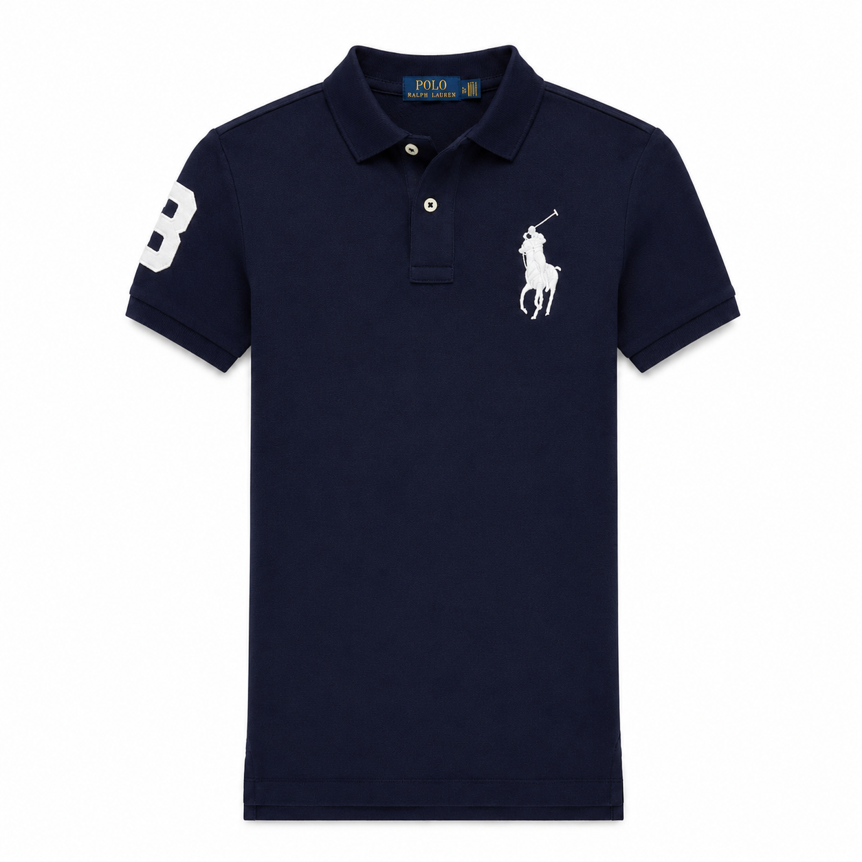 Polo Ralph Lauren Boys Big Pony Mesh Polo Shirt Navy
