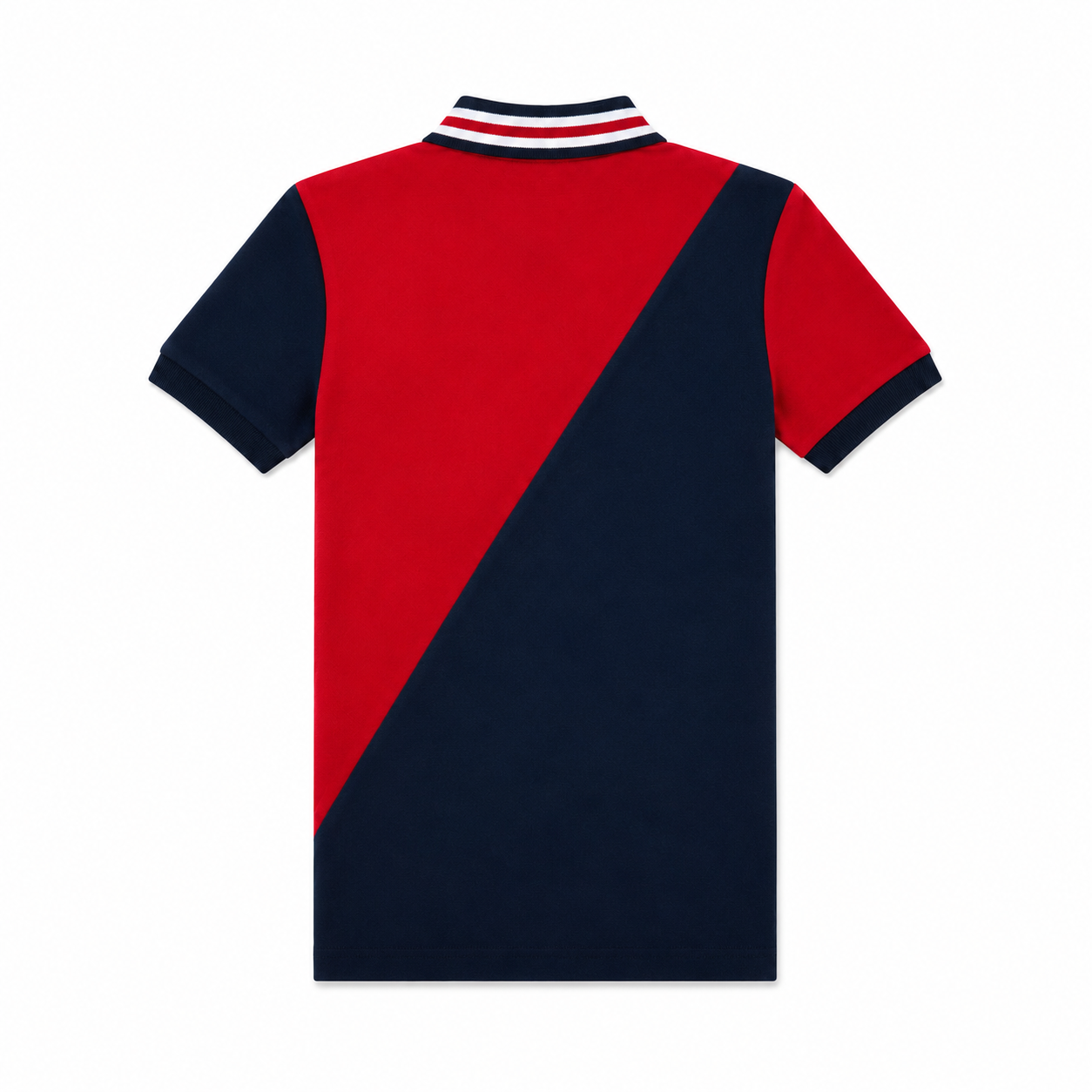 Polo Ralph Lauren Boys Colorblock Big Pony Mesh Polo Shirt – Red/Navy