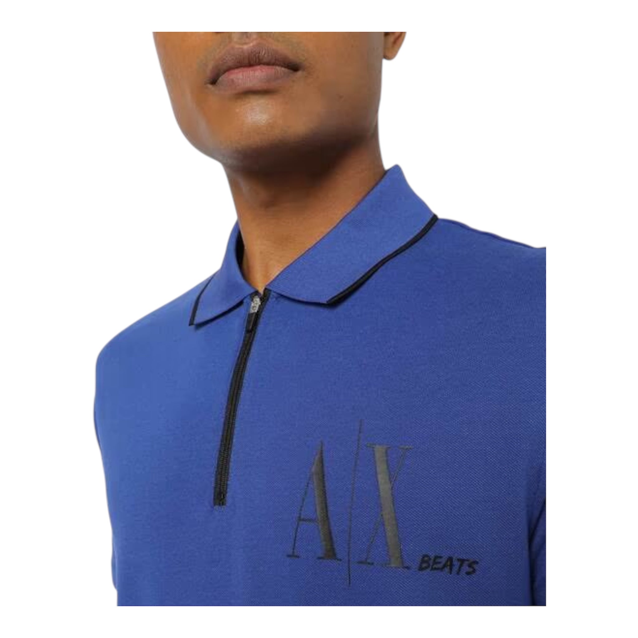 Armani Exchange Blue Polo Shirt