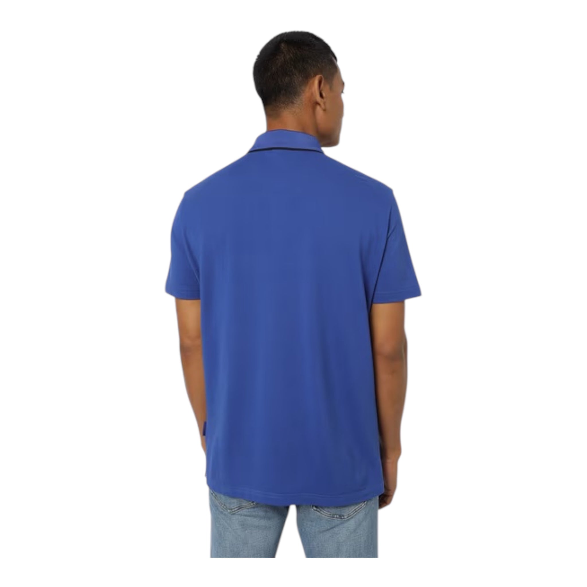 Armani Exchange Blue Polo Shirt
