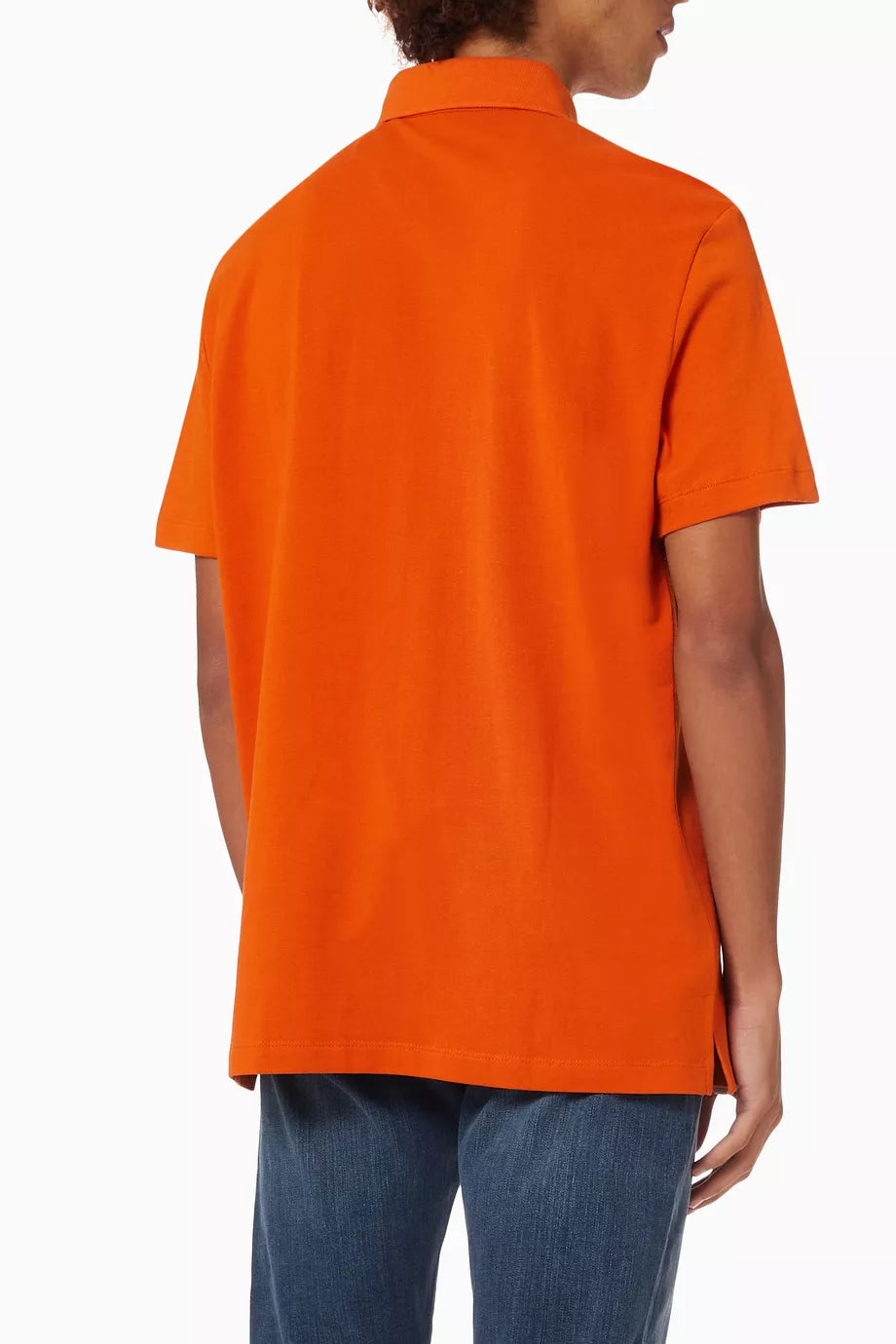 Armani Exchange Orange Polo Shirt