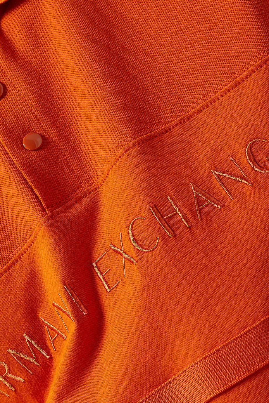 Armani Exchange Orange Polo Shirt