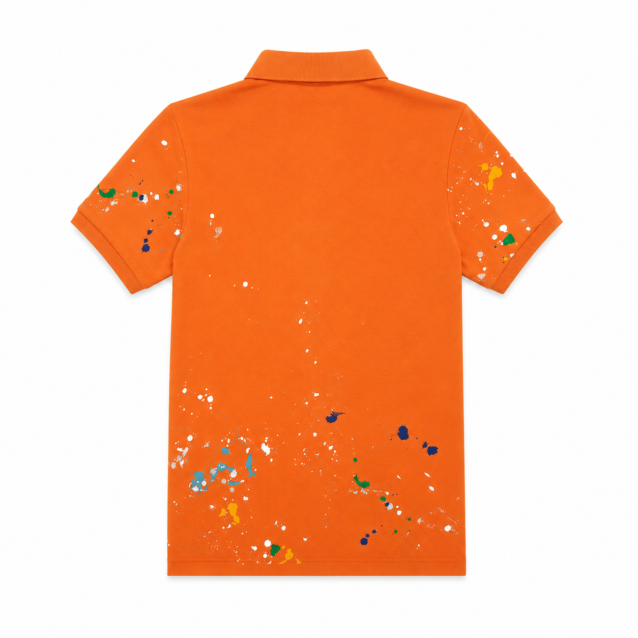 Polo Ralph Lauren Boys Custom Slim Fit Paint Splatter Polo Shirt – Classics Orange