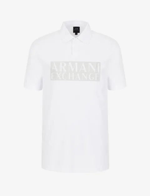 Armani Exchange White Polo