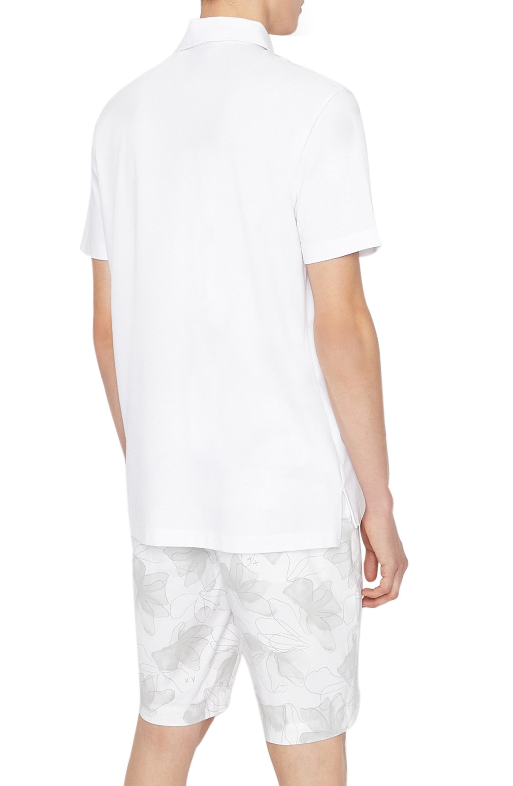 Armani Exchange White Polo