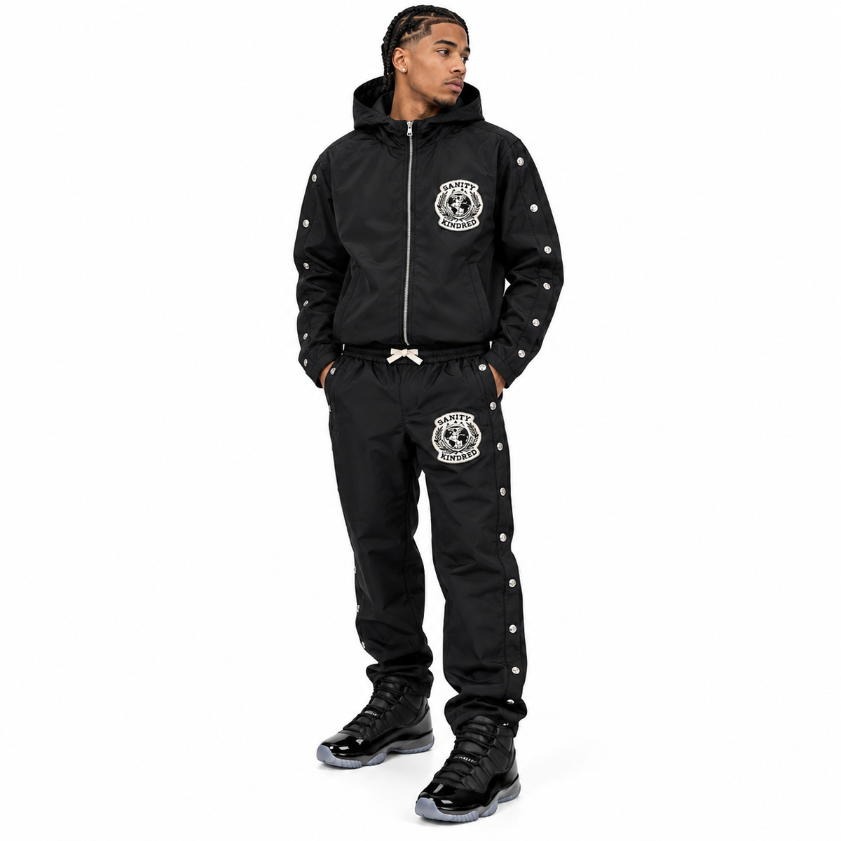 KINDRED NYLON CHENILLE LONG SLEEVE SET